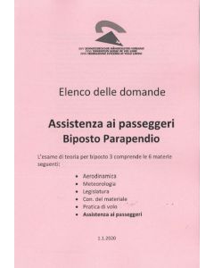 Elenco delle domande SHV Biplace 3, Assistenza ai passeggeri, Biposto Parapendio